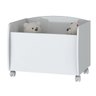 Baú para Brinquedos Multiuso com Rodinhas - Aquarela - Branco - 6