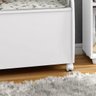 Baú para Brinquedos Multiuso com Rodinhas - Aquarela - Branco - 7