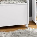 Ver imagem 7 de Baú para Brinquedos Multiuso com Rodinhas - Aquarela - Branco
