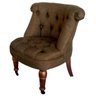 Poltrona Carlota Joaquina Estofada - Café - 1