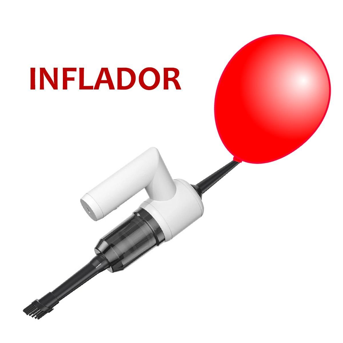 Aspirador Soprador Po Liquidos Sujeiras 5 em 1 Regarrevel Inflador Limpeza sem Fio Janela Cortina So - 8