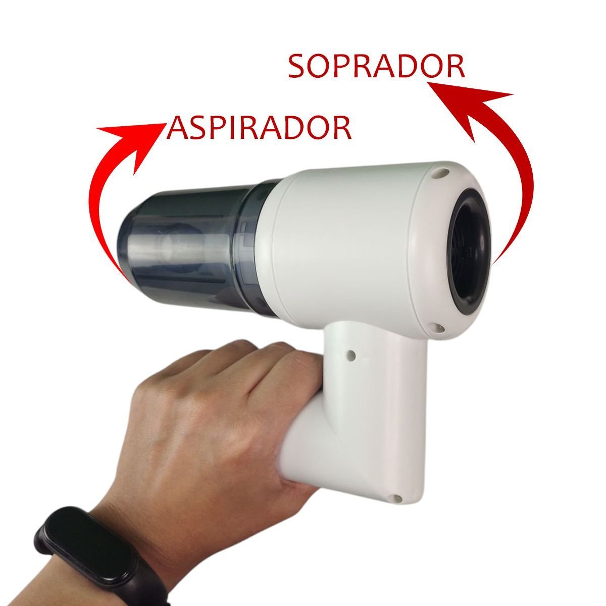 Aspirador Soprador Po Liquidos Sujeiras 5 em 1 Regarrevel Inflador Limpeza sem Fio Janela Cortina So - 7