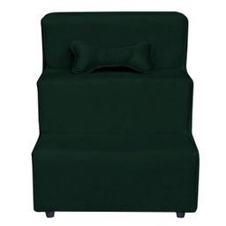 Escada 3 Degraus Rampa Brinde Pet Dog Cachorro Veludo Verde - 2