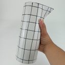 Ver imagem 2 de Vaso Suez Decorativo Cachepô Enfeite 23x12x9cm Cerâmica Branco