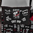 Ver imagem 2 de Fronha Avulsa Padrão Malha Disney Jadore - Catran Preto