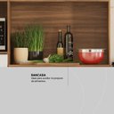 Ver imagem 5 de Armario de Cozinha 6 Portas 2 Gavetas Harmonia Marrom/Amendola Branco