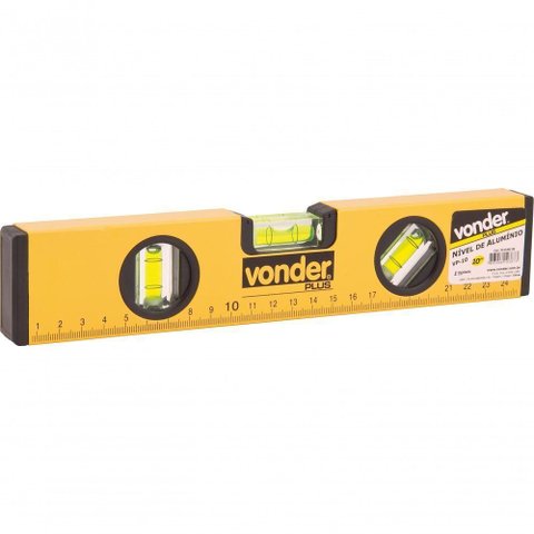 Nível Alumínio 10 3 Bolhas - Vonder Plus