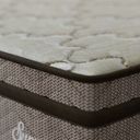 Ver mais imagens de Cama Box Solteiro Supreme 0,88x188x60cm Molas Ensacadas Montreal Marrom/Tecido Poliéster Dourado, Jacquard Tipo Malha Dourado