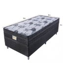Ver imagem 3 de Cama Box Solteirão Imperial Black 108x198x53cm Molas Ensacadas Yescasa