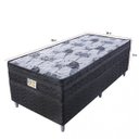 Ver imagem 3 de Cama com Box Solteiro Imperial Black 0,88x1,88x0,53cm Molas Montreal