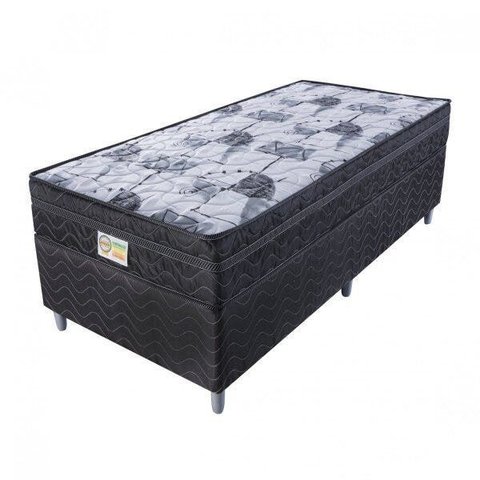 Cama Box Solteiro Imperial Black 108x198x53cm Yescasa