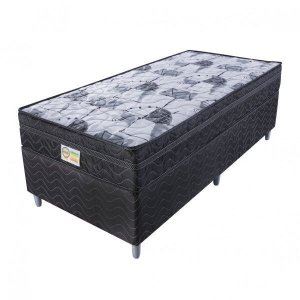Cama Box Solteiro Imperial Black 108x198x53cm Montreal