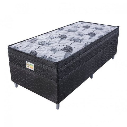 Cama Box Solteiro Imperial Black 108x198x53cm Montreal