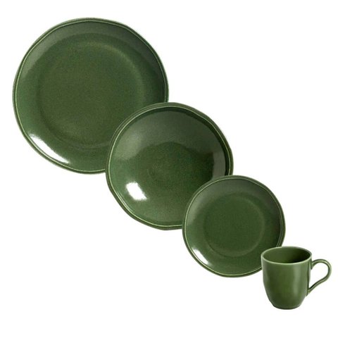 Aparelho de Jantar Cerâmica Stoneware Daily Calm 16 Peças Porto Brasil
