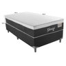 Cama Box Solteiro Gemini1,08x198x68cm Molas Ensacadas Montreal - 2