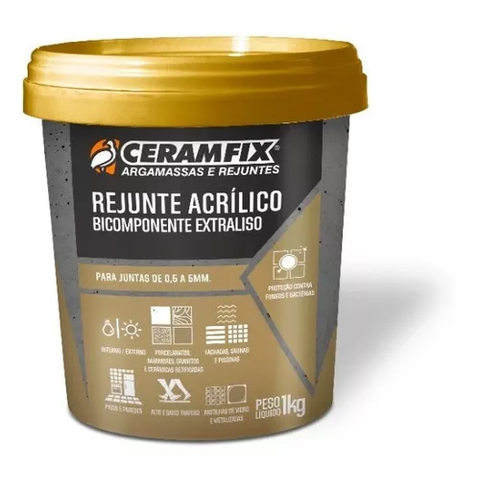 Rejunte Acrílico Ceramfix Palha 1kg