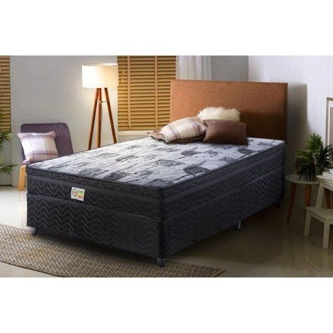 Cama Box Casal 138x188x52cm Imperial Black Yescasa