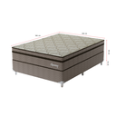 Ver imagem 3 de Cama Box Casal Supreme 1,38x1,88x0,60 Molas Ensacadas Montreal Marrom/Tecido Poliéster Dourado, Jacquard Tipo Malha Dourado