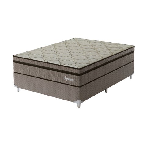 Cama Box Casal Supreme 1,38X1,88X0,60 Molas Ensacadas Montreal