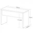 Ver imagem 5 de Escrivaninha Mesa Escritório 2 Lugares MDF Tamburato