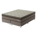 Ver imagem 3 de Cama Box Queen Molas Ensacadas 158CMX72CMX198CM Supreme Montreal Marrom Tecido Poliéster Dourado, Jacquard Tipo Malha Dourado