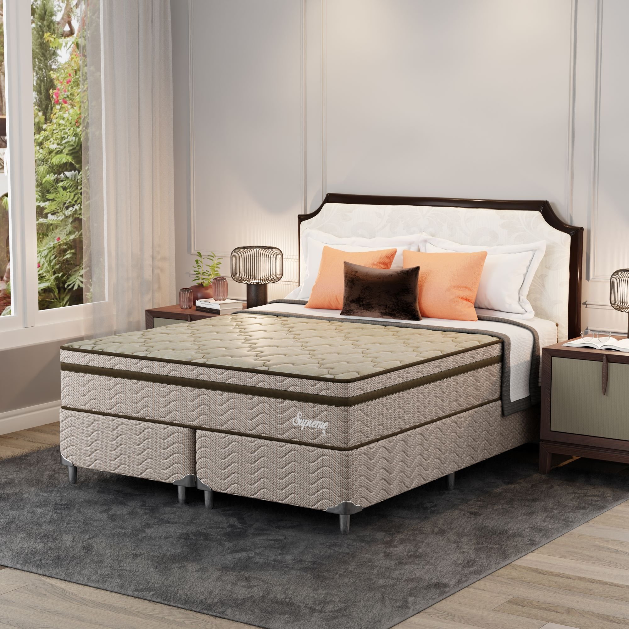 Cama Box Queen Molas Ensacadas Supreme 158x198x72 Montreal