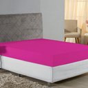Ver imagem 1 de Lençol com Elástico Casal Nobre Viúva 1 Peça 30cm de Altura Malha 100% Algodão - Pink