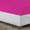 Ver imagem 2 de Lençol com Elástico Casal Nobre Viúva 1 Peça 30cm de Altura Malha 100% Algodão - Pink