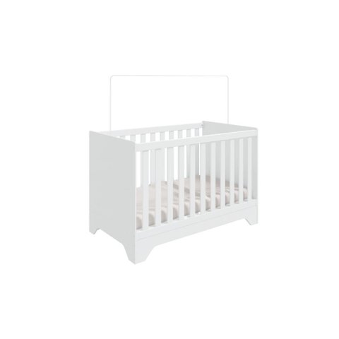 Berço Estilo Americano Popy - Moveis Peroba Branco Brilho