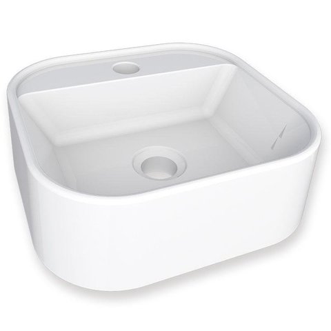 Cuba Para Banheiro 33x31 Mármore Sintético Duna Cozimax Branco