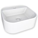 Ver imagem 1 de Cuba Para Banheiro 33x31 Mármore Sintético Duna Cozimax Branco