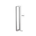 Ver imagem 3 de Puxador Duplo para Vidro e Madeira 60cm em Aço Inox Polido Brilhante Linha Larissa Stainless