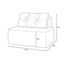 Ver imagem 4 de Sofá Modular Cielo 120cm Recepção Loja Sala de Estar Bouclê Cinza - Vimont Moveis