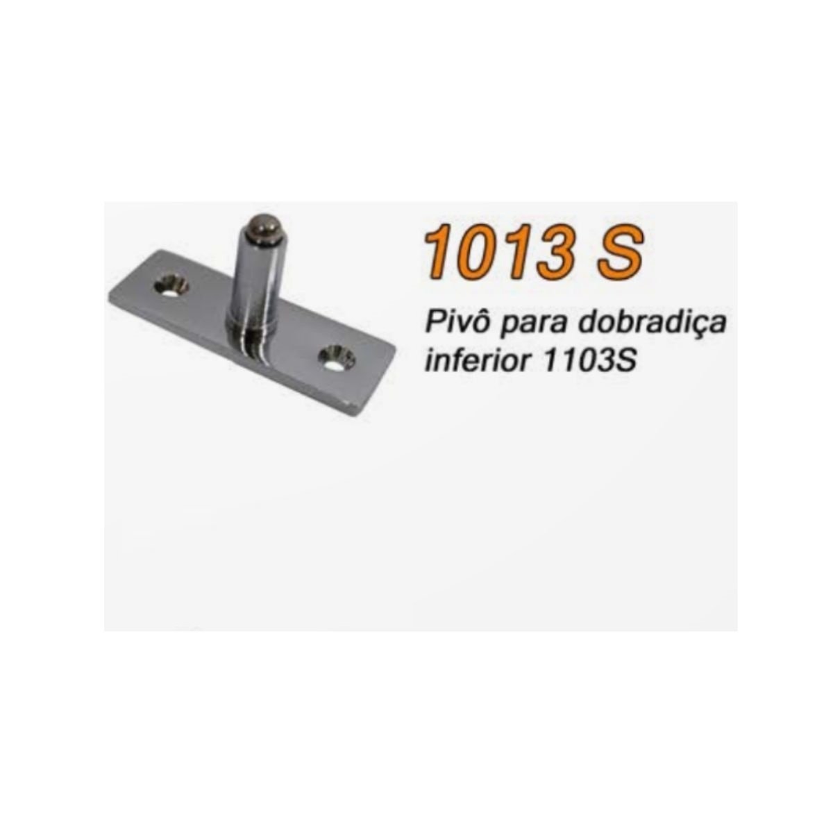 1013 S - Pivô inferior para porta pivotante de vidro temperado blindex - Preto - 2