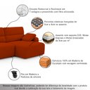 Ver imagem 7 de Sofá Sala de Estar Polo Retrátil Reclinável Bipartido 200cm 2 Lugares Bouclê Terracota M1 - Monari D