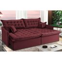 Ver imagem 2 de Sofá Sem Caixa Retrátil Reclinável 2,35m Cama inBox Versátil com Pillow Top e Molas Velusoft