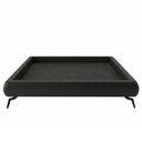 Ver imagem 2 de Cama Box Queen Nami Corano com Pés de Metal Revestimento Courino Preto 176cm Nexta Casa