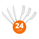 Ver imagem 1 de Jogo Facas e Garfos Búzios 24 Pç em Aço Inox Ibag Tramontina