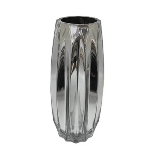 Vaso Decorativo Vidro Prata - G