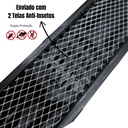 Ver imagem 6 de Ralo Linear Banheiro Seca Box 5x100 Inox Tradicional Espelhado Coletor Preto com Sifão Tela (5cm x 1