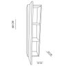 Armário Nicho Toalheiro Natural em Mdf 80cm [f031] - 3