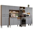 Ver imagem 3 de Armário de Cozinha Completa 325cm Cinza/Rustic Emilly Joy Madesa 01