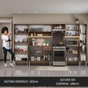 Ver imagem 6 de Armário de Cozinha Completa 325cm Cinza/Rustic Emilly Joy Madesa 01