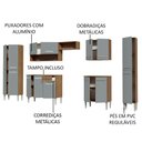 Ver imagem 5 de Armário de Cozinha Completa 325cm Cinza/Rustic Emilly Joy Madesa 01