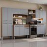 Armário de Cozinha Completa 325cm Cinza/Rustic Emilly Joy Madesa 01 - 2