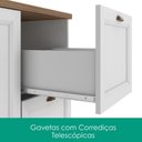 Ver imagem 5 de Cozinha Armário 7 Peças Paneleiro Balcão com Tampo 270 cm Unna Branco Poliman