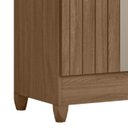Ver imagem 6 de Guarda Roupa Casal 165cm 6 Portas Khani Carvalho/fendi Z17 - Mpozenato