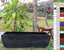 Ver imagem 5 de Kit 4 Vaso Planta 100x30 Jardineira Floreira Polietileno BGPLASTICOS AZUL ARARA 009