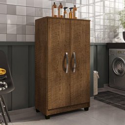 Armário Multiuso Organizador Lavanderia Olinda Malbec Incorplac - 6