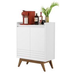 Buffet Aparador 2 Portas Retrô Eros Giga - Branco - 1